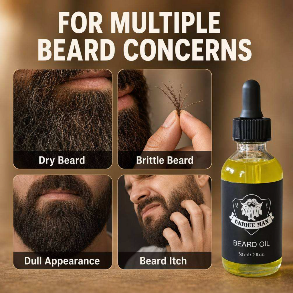 Natural Beard Grooming Oil – Hydrating & Conditioning Oil for a Softer, Healthier-Looking Beard