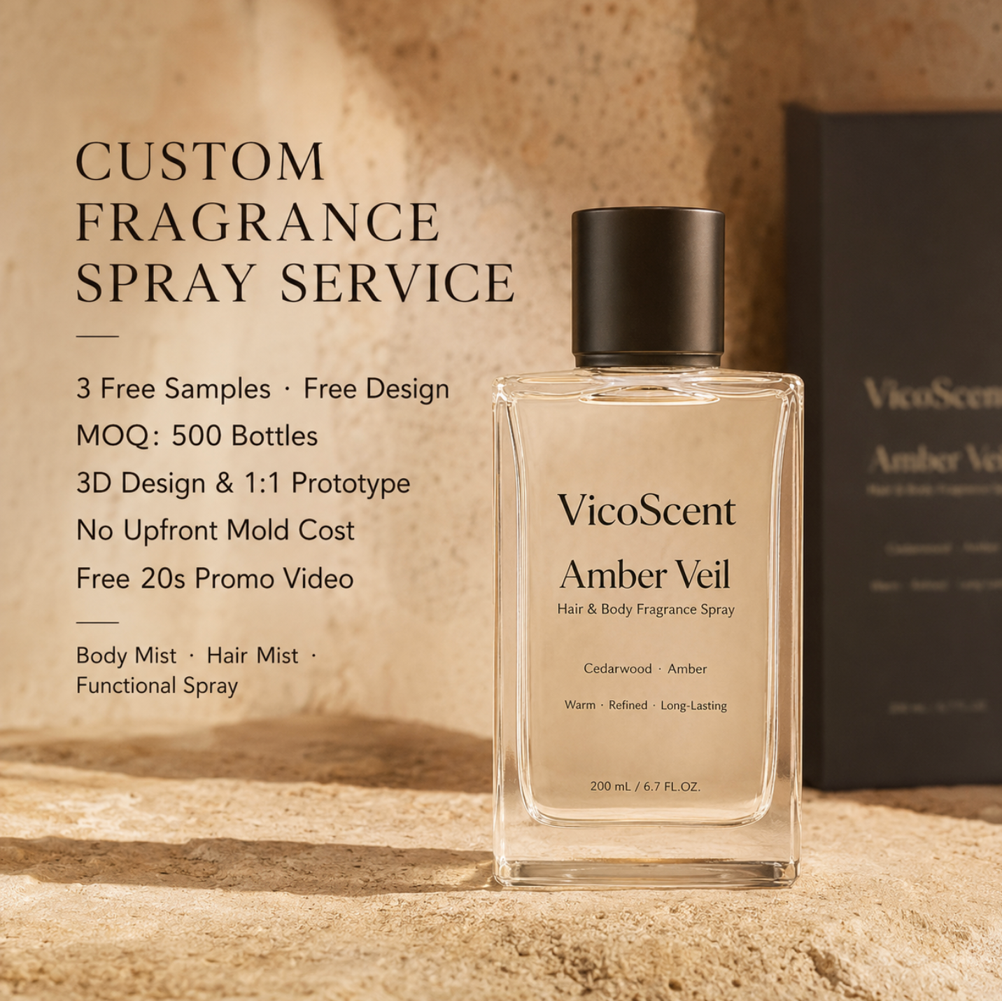 Men’s Cedar & Amber Cologne – 100ml